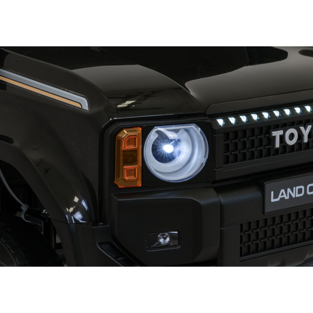 Elektromobilis Toyota Land Cruiser PRADO, Black-Elektromobiliai vaikams, Visureigiai-e-vaikas