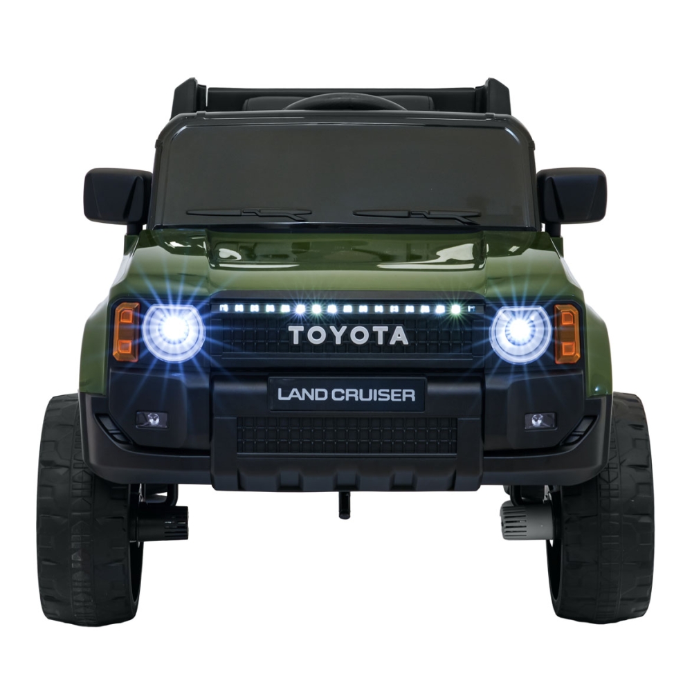 Elektromobilis Toyota Land Cruiser PRADO, Green-Elektromobiliai vaikams, Visureigiai-e-vaikas