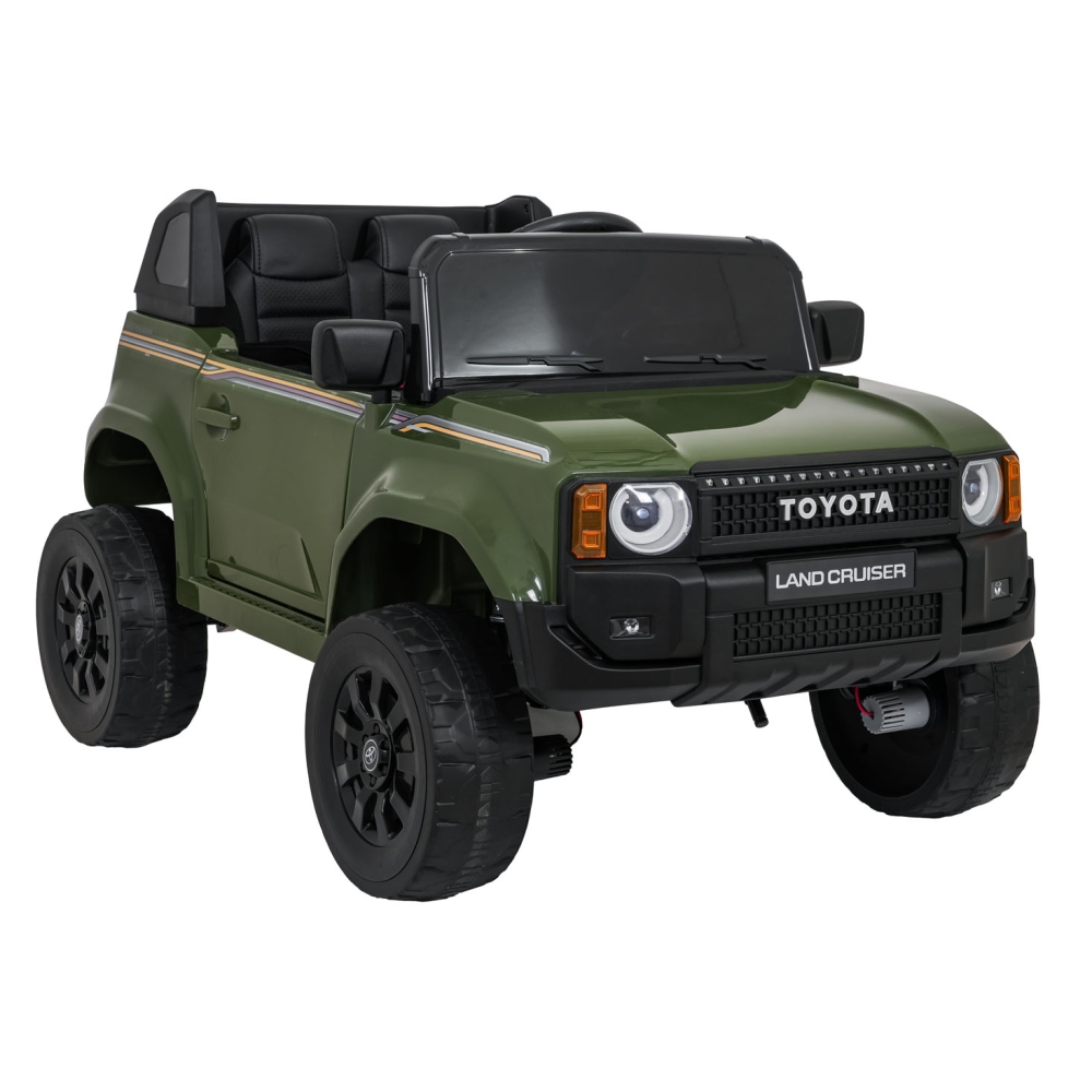 Elektromobilis Toyota Land Cruiser PRADO, Green-Elektromobiliai vaikams, Visureigiai-e-vaikas