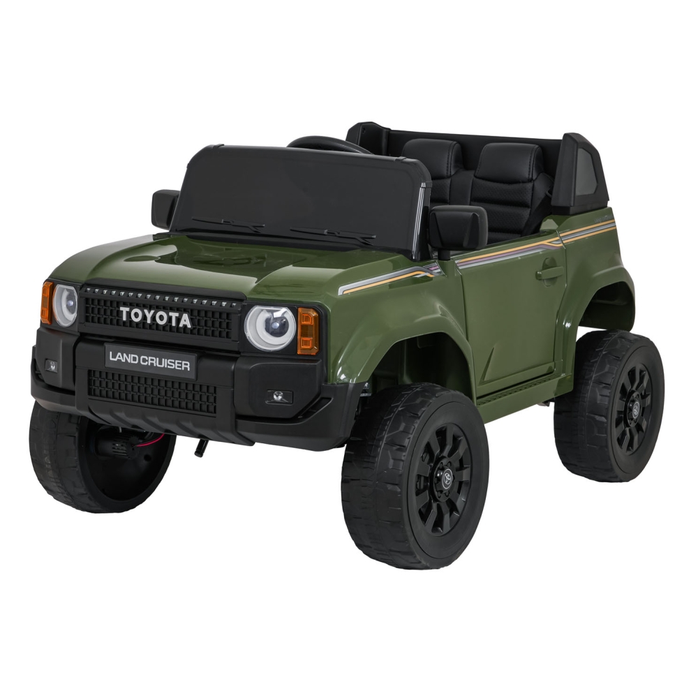 Elektromobilis Toyota Land Cruiser PRADO, Green-Elektromobiliai vaikams, Visureigiai-e-vaikas