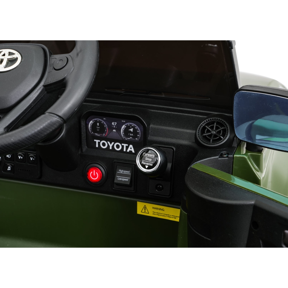 Elektromobilis Toyota Land Cruiser PRADO, Green-Elektromobiliai vaikams, Visureigiai-e-vaikas