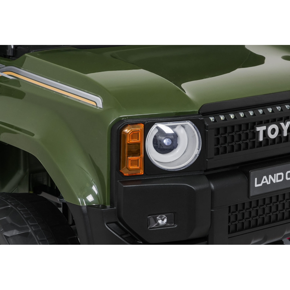 Elektromobilis Toyota Land Cruiser PRADO, Green-Elektromobiliai vaikams, Visureigiai-e-vaikas