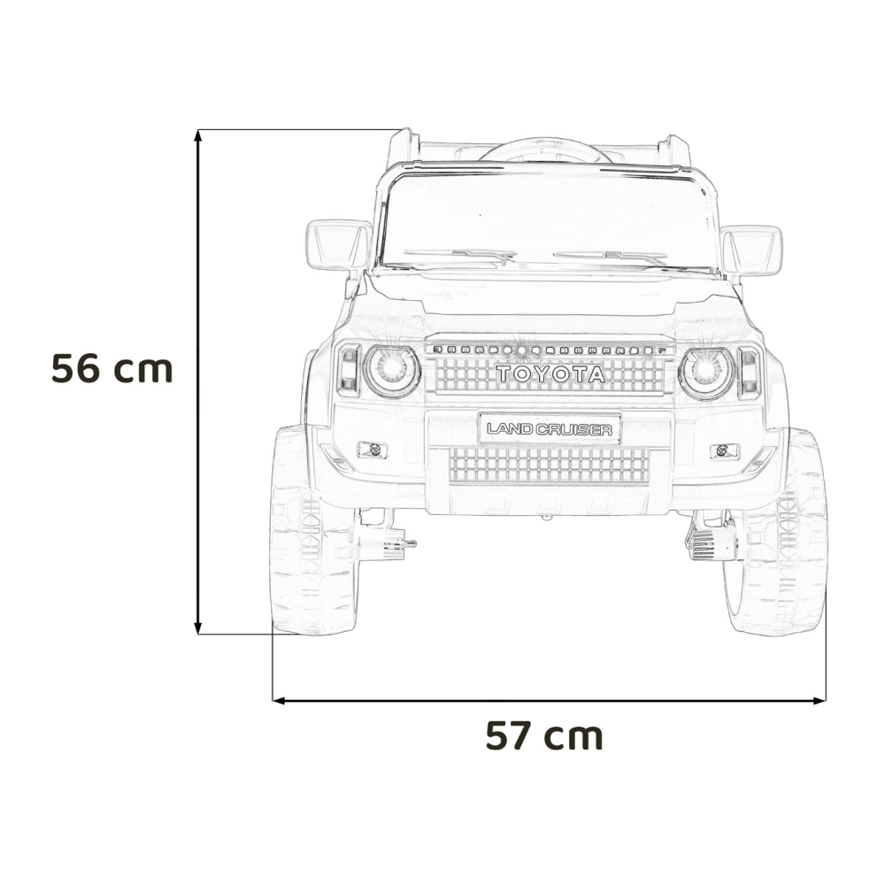 Elektromobilis Toyota Land Cruiser PRADO, Blue-Elektromobiliai vaikams, Visureigiai-e-vaikas