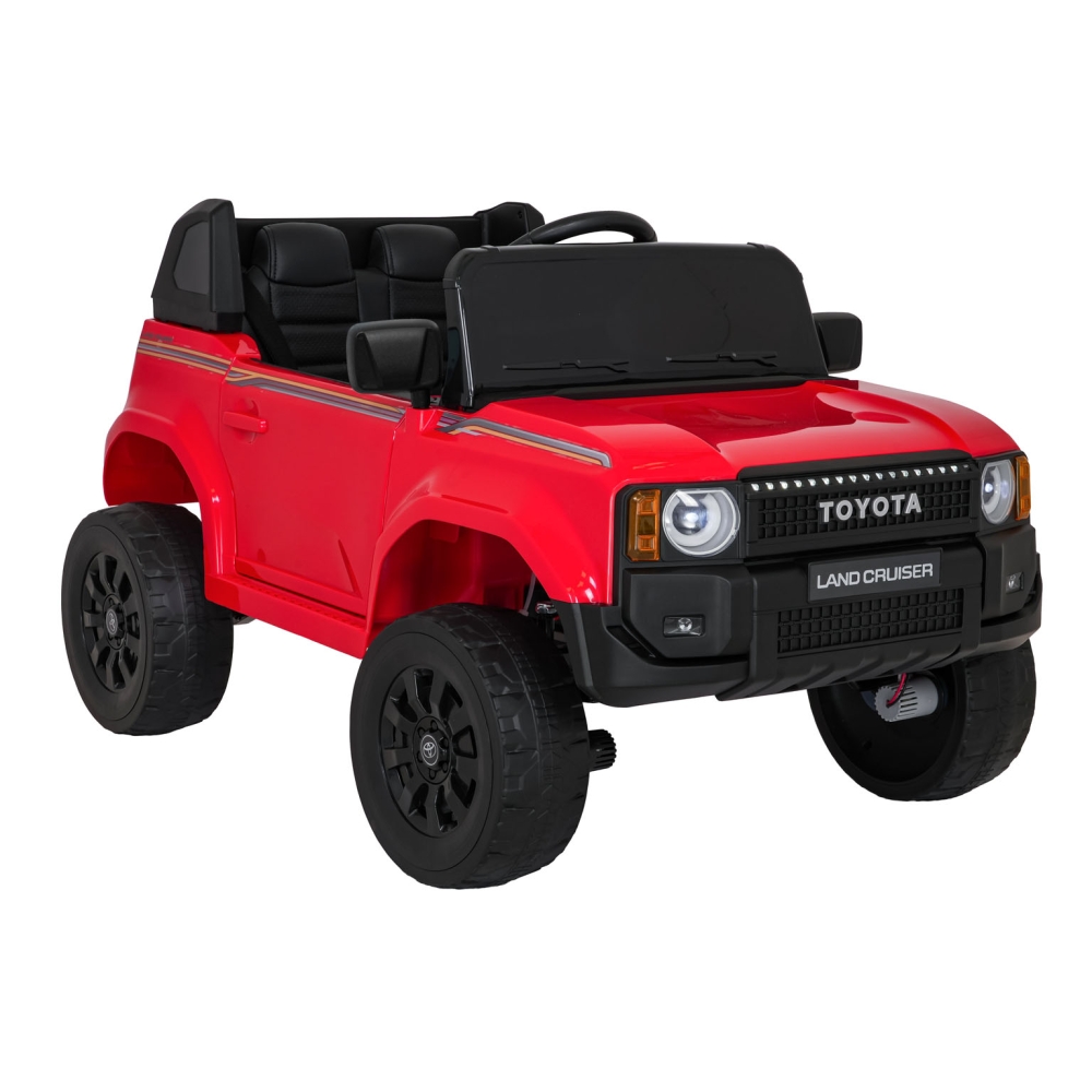 Elektromobilis Toyota Land Cruiser PRADO, Red-Elektromobiliai vaikams, Visureigiai-e-vaikas