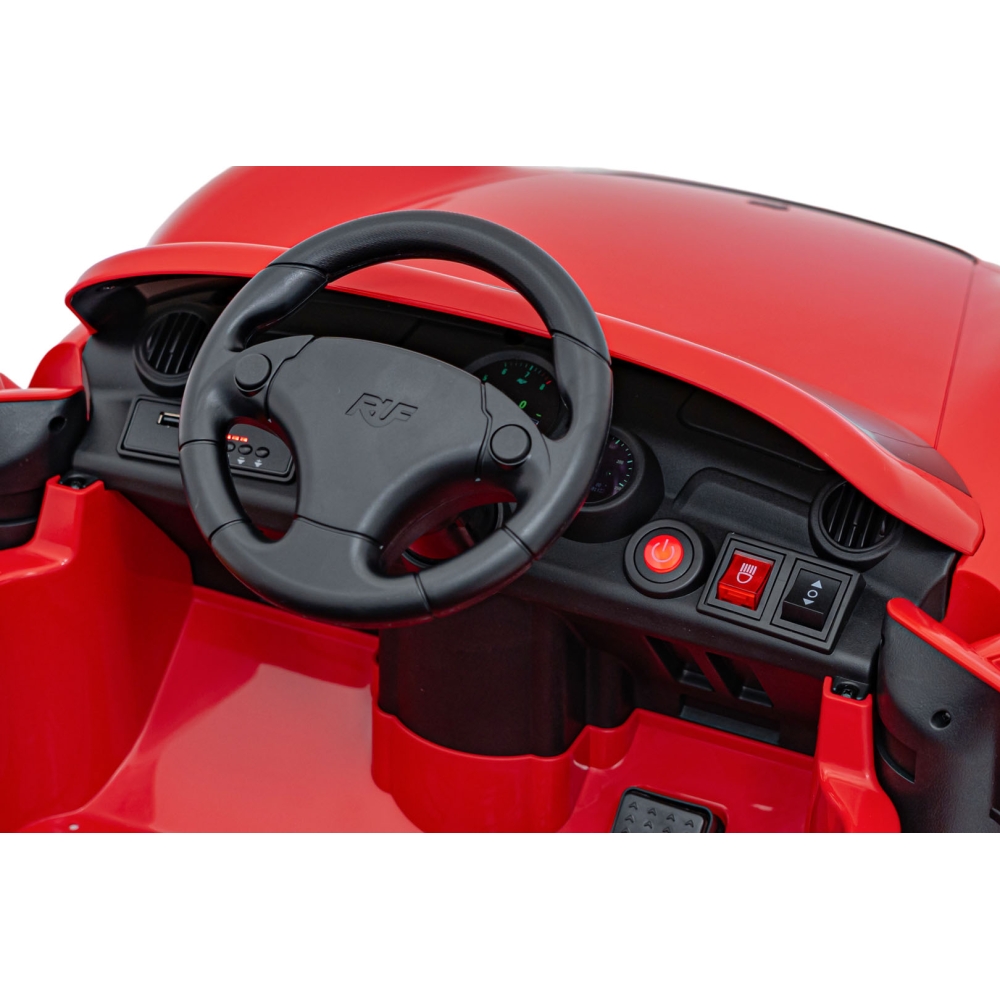 Elektromobilis RUF CTR3, Red-Elektromobiliai vaikams, Mašinos-e-vaikas