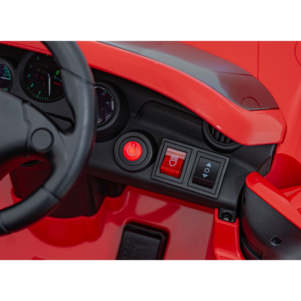 Elektromobilis RUF CTR3, Red-Elektromobiliai vaikams, Mašinos-e-vaikas