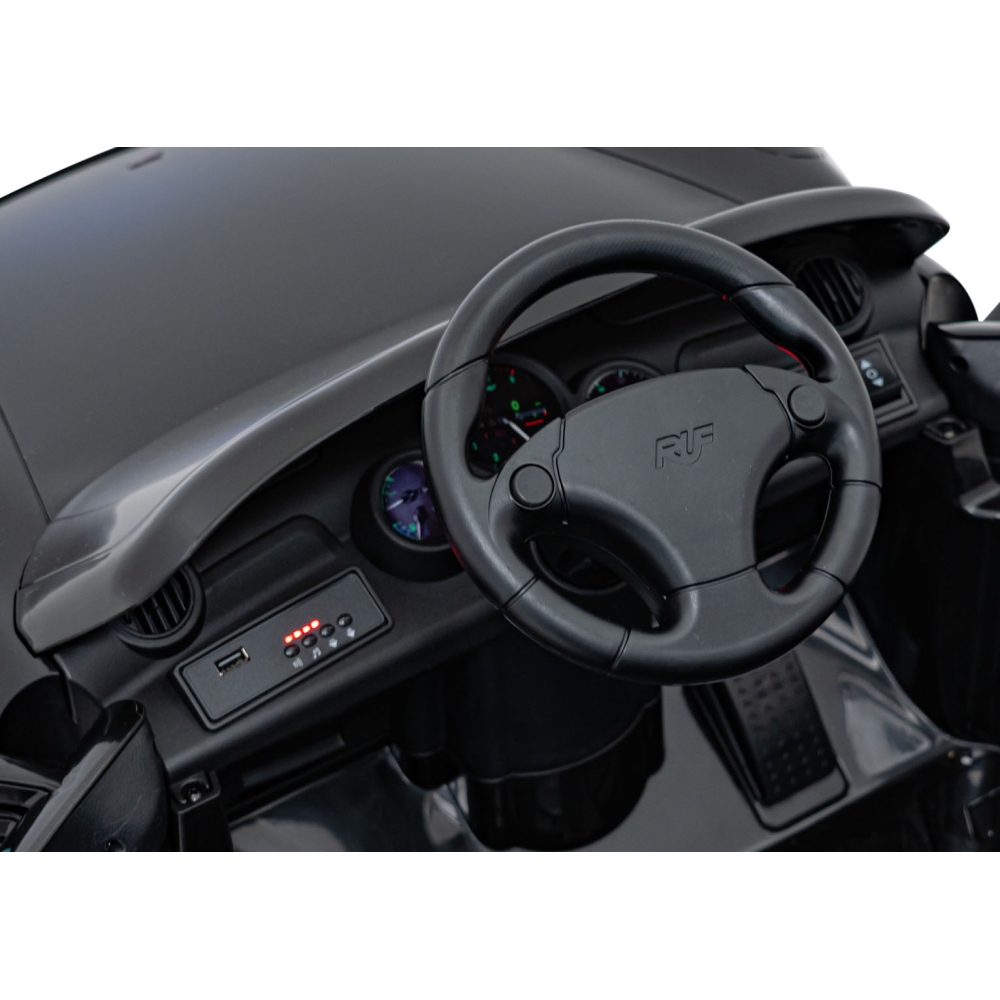 Elektromobilis RUF CTR3, Black-Elektromobiliai vaikams, Mašinos-e-vaikas