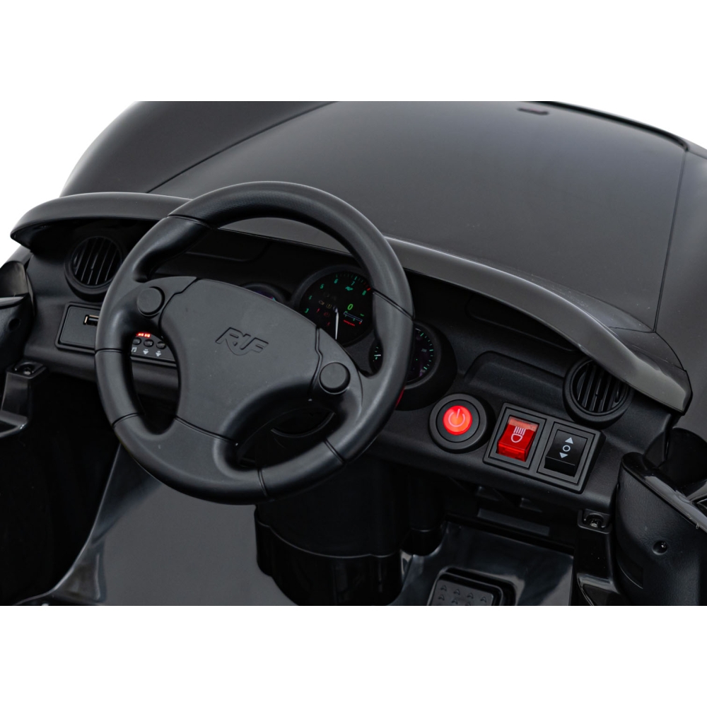 Elektromobilis RUF CTR3, Black-Elektromobiliai vaikams, Mašinos-e-vaikas