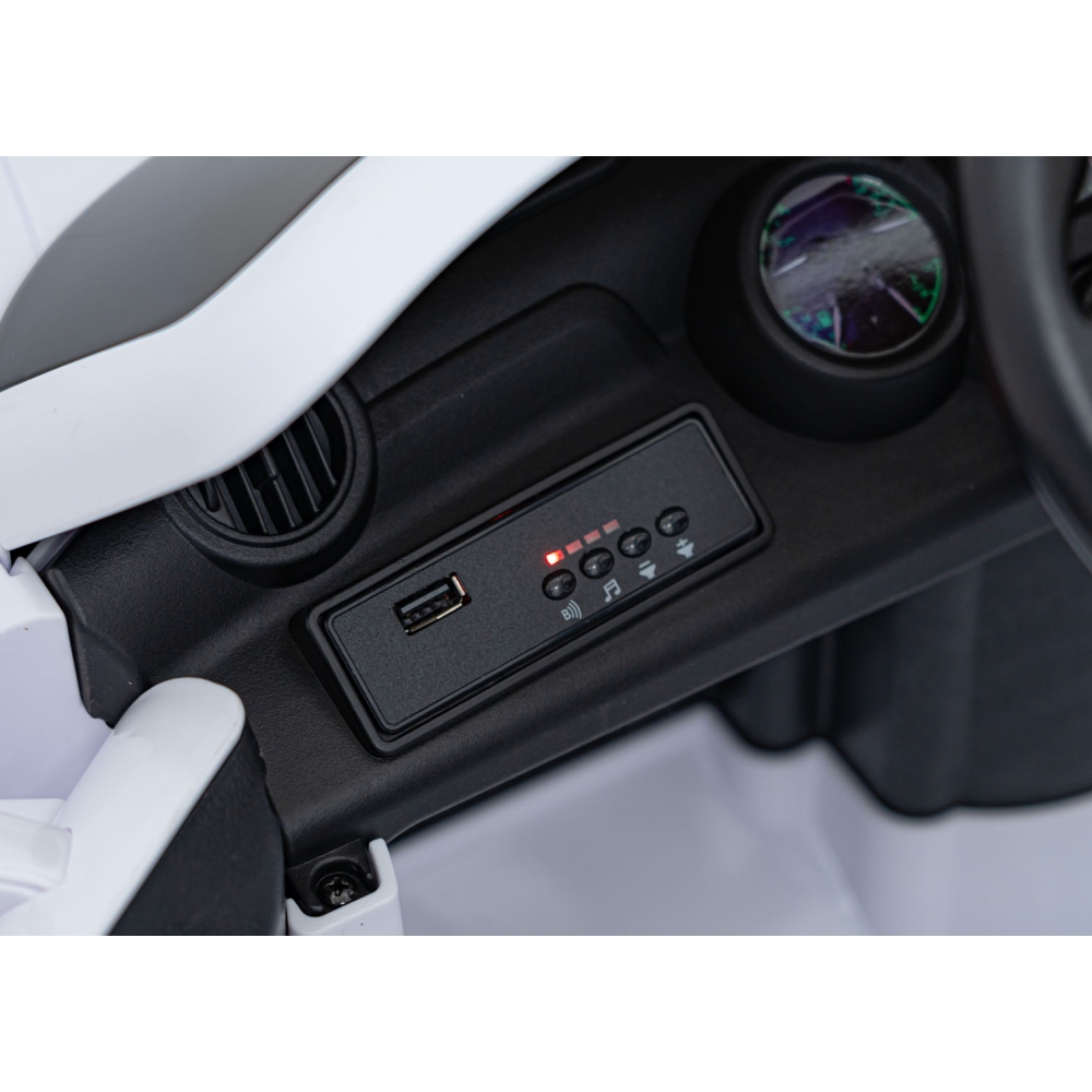 Elektromobilis RUF CTR3, White-Elektromobiliai vaikams, Mašinos-e-vaikas