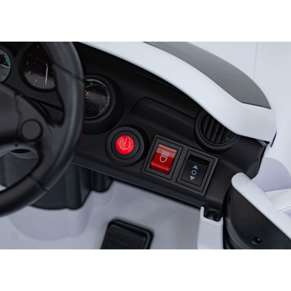 Elektromobilis RUF CTR3, White-Elektromobiliai vaikams, Mašinos-e-vaikas