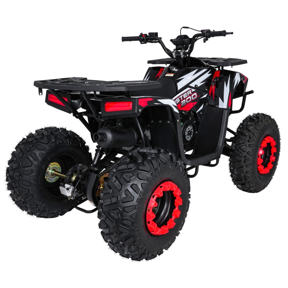 Benzininis keturratis 200CC MONSTER, Red-Elektromobiliai vaikams, Keturračiai ir bagiai-e-vaikas