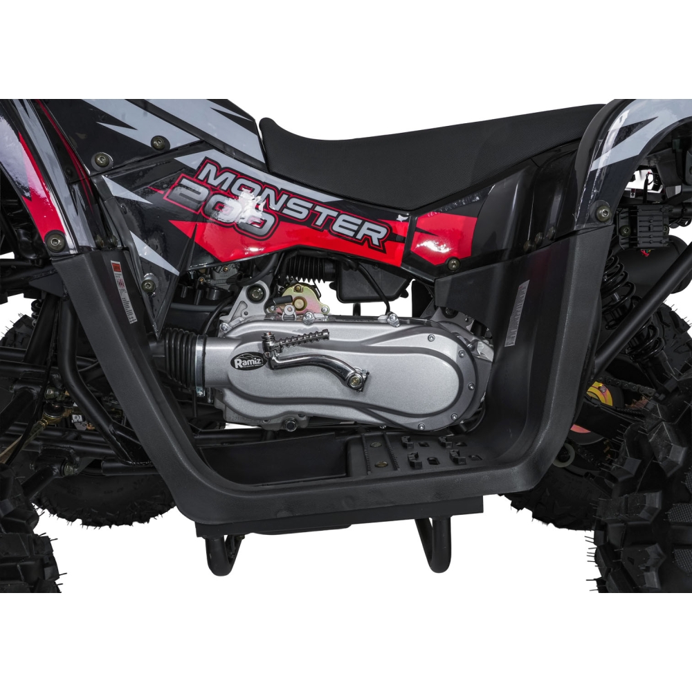 Benzininis keturratis 200CC MONSTER, Red-Elektromobiliai vaikams, Keturračiai ir bagiai-e-vaikas