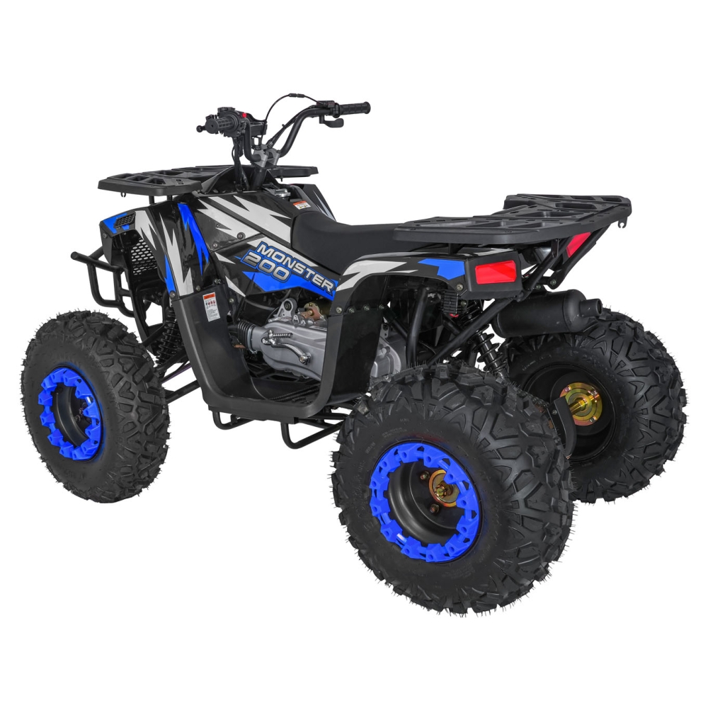 Benzininis keturratis 200CC MONSTER, Blue-Elektromobiliai vaikams, Keturračiai ir bagiai-e-vaikas