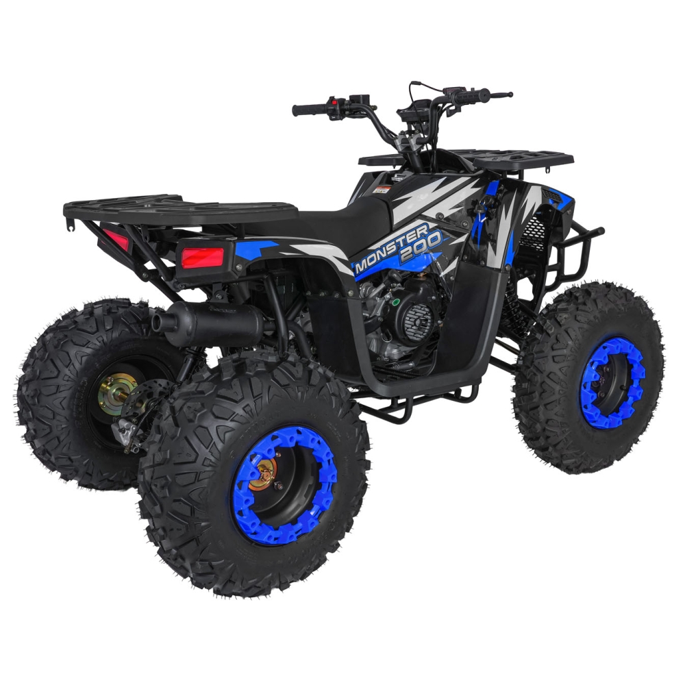 Benzininis keturratis 200CC MONSTER, Blue-Elektromobiliai vaikams, Keturračiai ir bagiai-e-vaikas