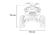 Benzininis keturratis 200CC MONSTER, Blue-Elektromobiliai vaikams, Keturračiai ir bagiai-e-vaikas