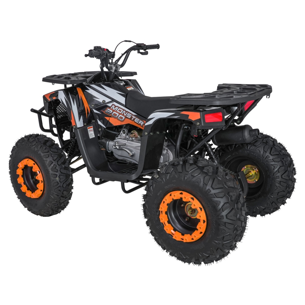 Benzininis keturratis 200CC MONSTER, Orange-Elektromobiliai vaikams, Keturračiai ir bagiai-e-vaikas