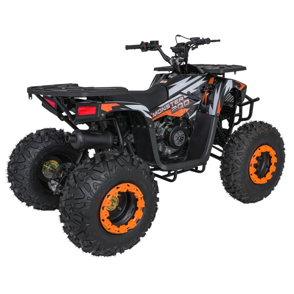 Benzininis keturratis 200CC MONSTER, Orange-Elektromobiliai vaikams, Keturračiai ir bagiai-e-vaikas