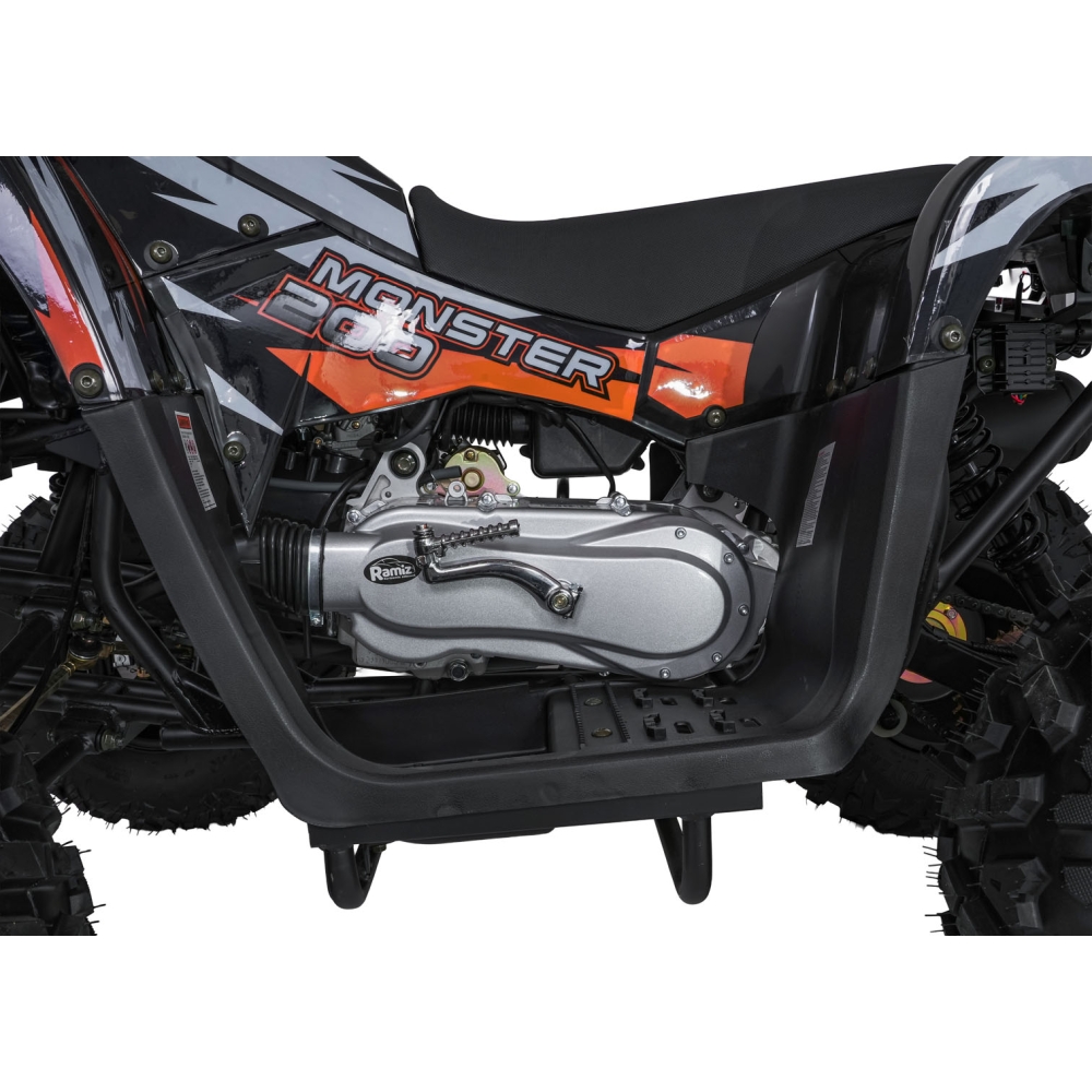 Benzininis keturratis 200CC MONSTER, Orange-Elektromobiliai vaikams, Keturračiai ir bagiai-e-vaikas