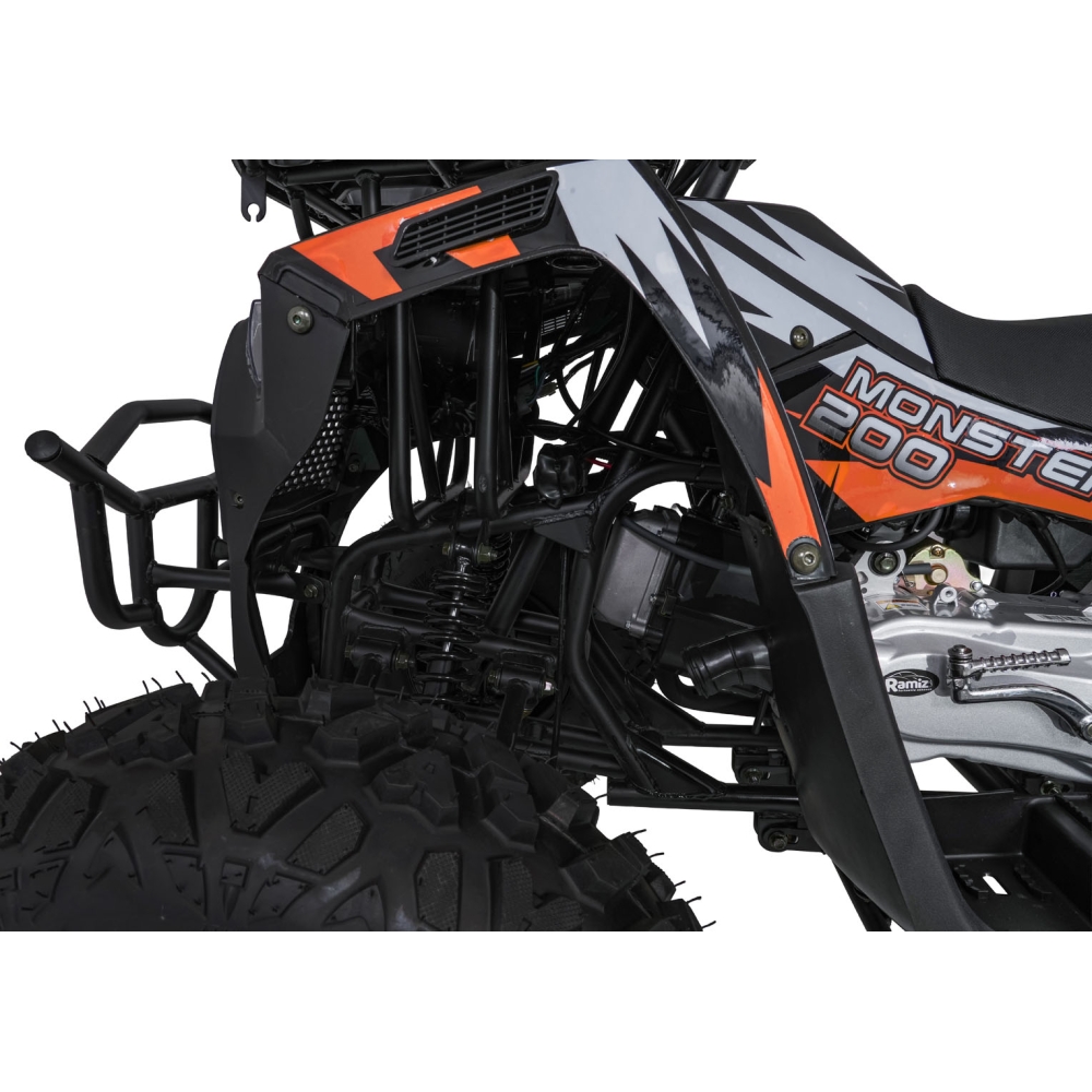 Benzininis keturratis 200CC MONSTER, Orange-Elektromobiliai vaikams, Keturračiai ir bagiai-e-vaikas