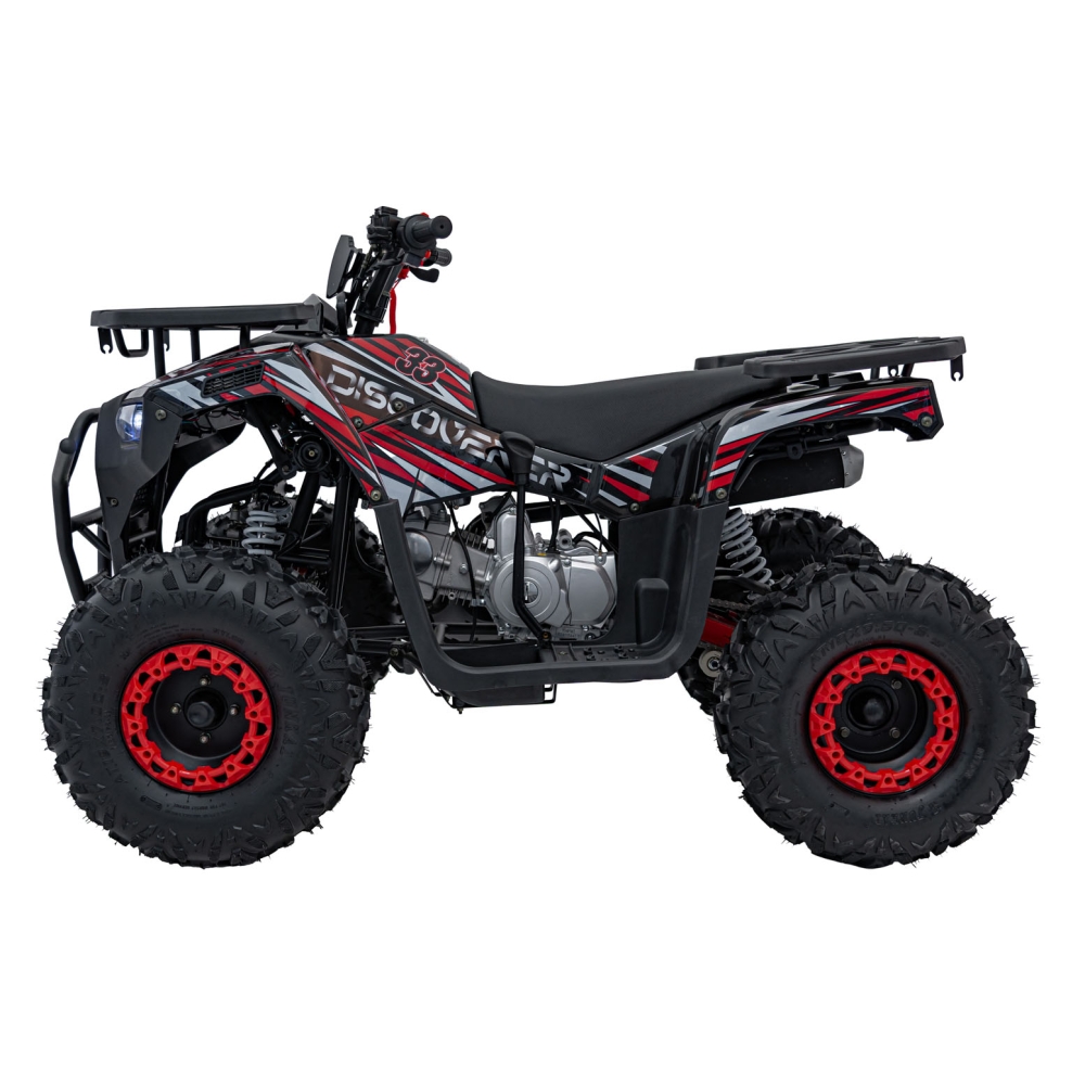 Benzininis keturratis 120CC DISCOVER, Red-Elektromobiliai vaikams, Keturračiai ir bagiai-e-vaikas