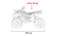 Benzininis keturratis 120CC DISCOVER, Orange-Elektromobiliai vaikams, Keturračiai ir bagiai-e-vaikas