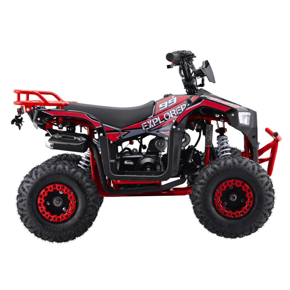 Benzininis keturratis 110CC EXPLORER, Red-Elektromobiliai vaikams, Keturračiai ir bagiai-e-vaikas