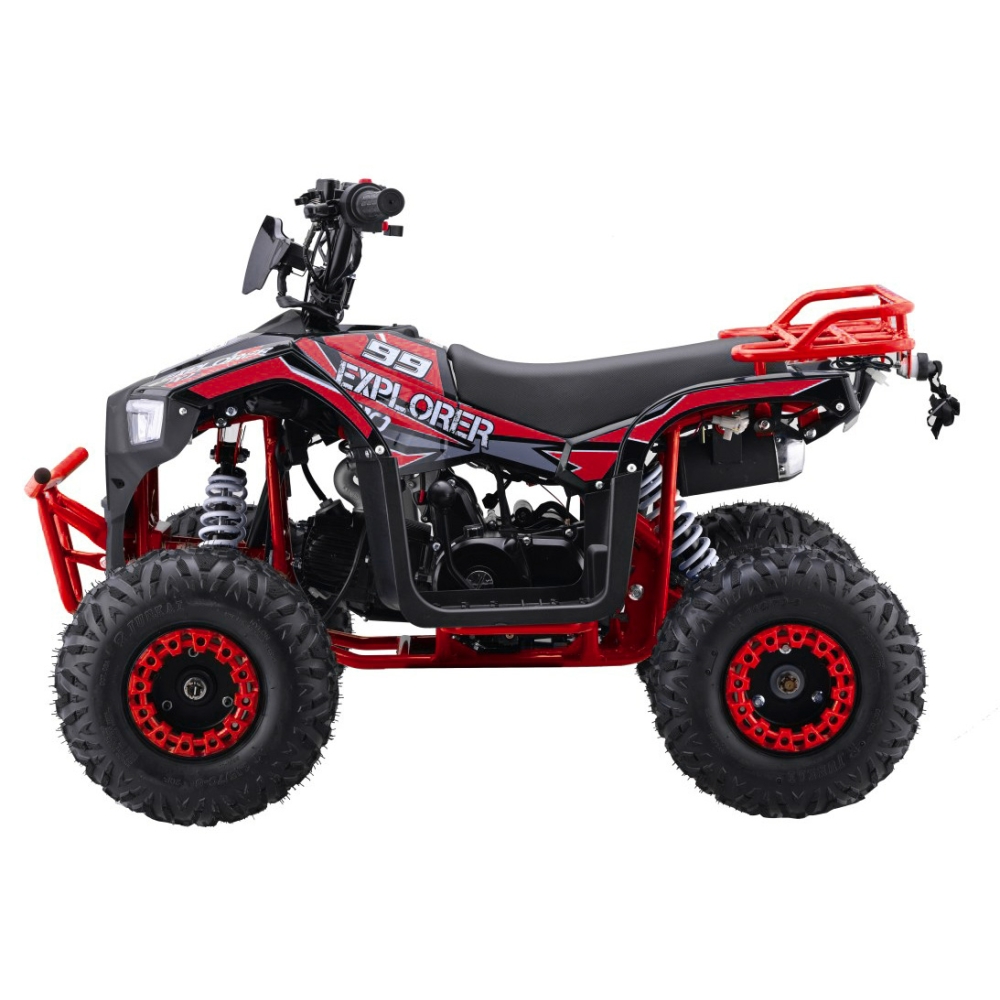 Benzininis keturratis 110CC EXPLORER, Red-Elektromobiliai vaikams, Keturračiai ir bagiai-e-vaikas