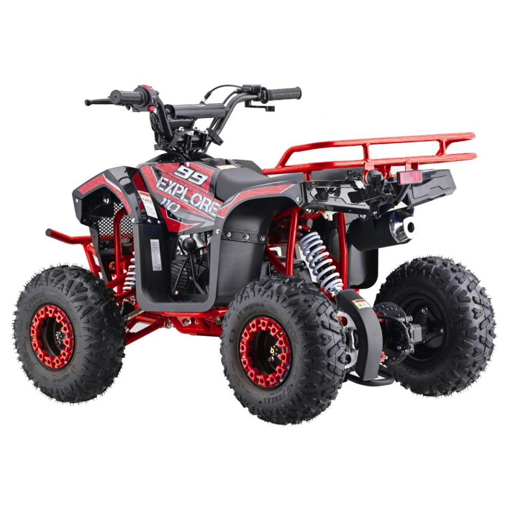 Benzininis keturratis 110CC EXPLORER, Red-Elektromobiliai vaikams, Keturračiai ir bagiai-e-vaikas