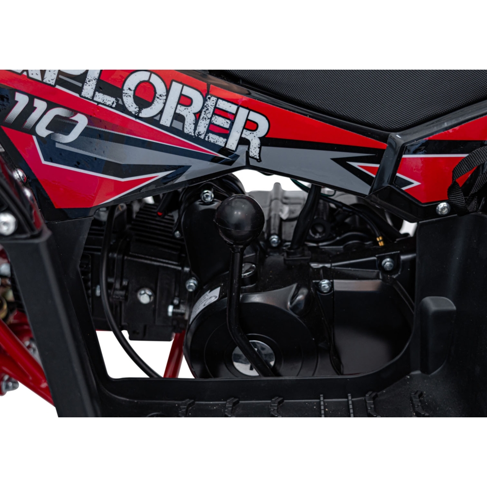 Benzininis keturratis 110CC EXPLORER, Red-Elektromobiliai vaikams, Keturračiai ir bagiai-e-vaikas
