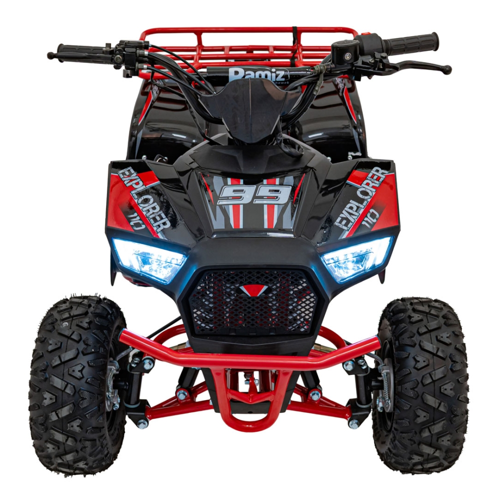 Benzininis keturratis 110CC EXPLORER, Red-Elektromobiliai vaikams, Keturračiai ir bagiai-e-vaikas