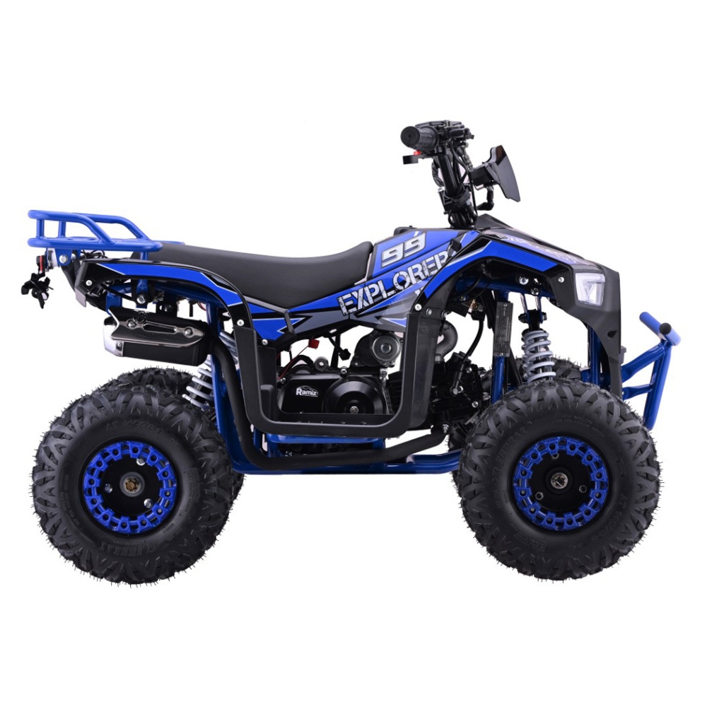 Benzininis keturratis 110CC EXPLORER, Blue-Elektromobiliai vaikams, Keturračiai ir bagiai-e-vaikas
