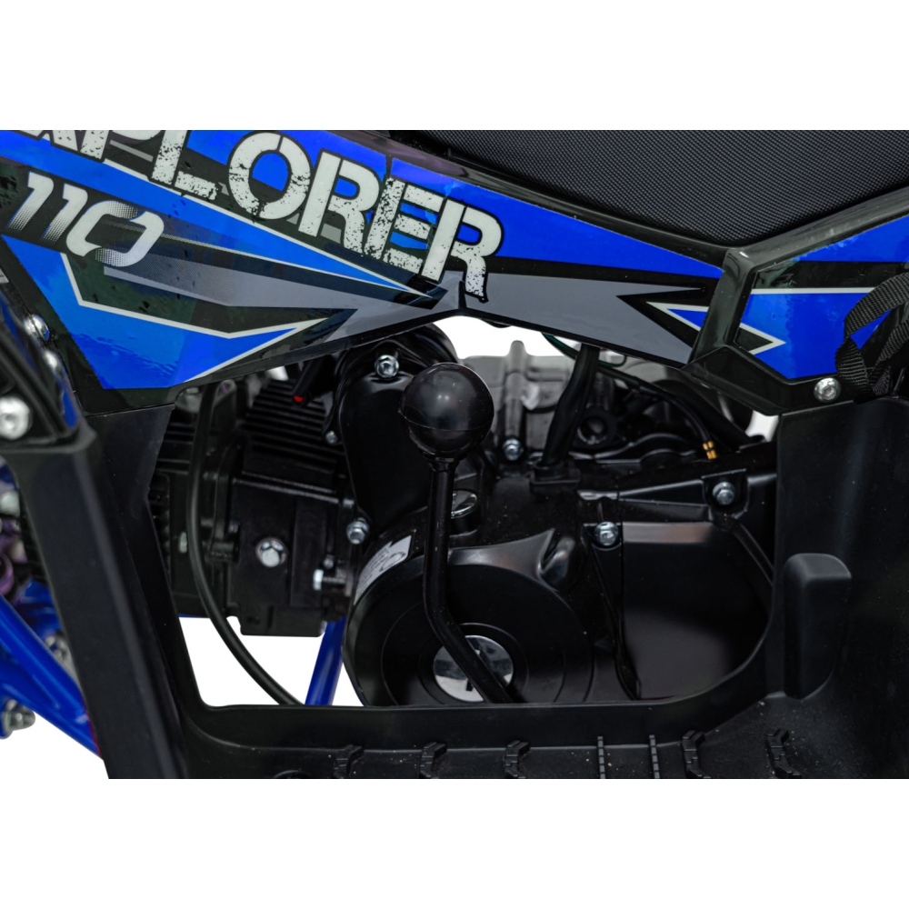 Benzininis keturratis 110CC EXPLORER, Blue-Elektromobiliai vaikams, Keturračiai ir bagiai-e-vaikas