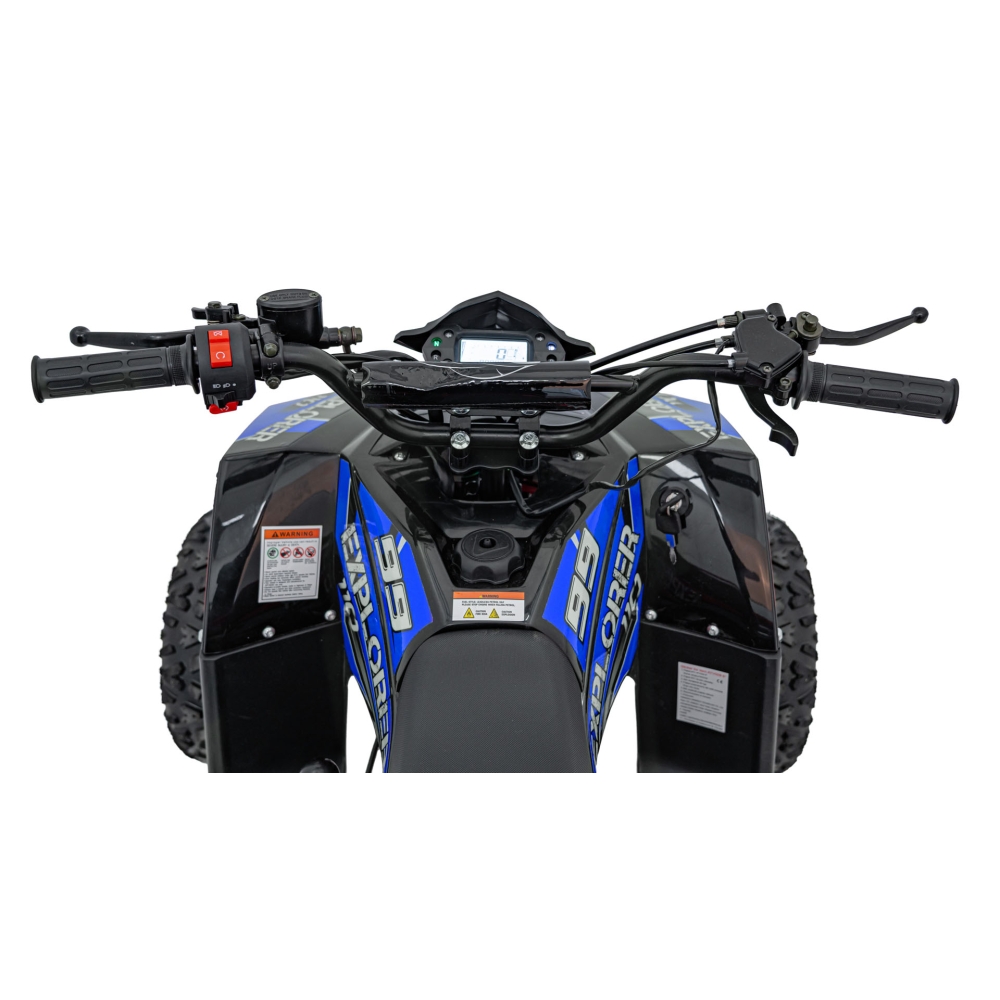 Benzininis keturratis 110CC EXPLORER, Blue-Elektromobiliai vaikams, Keturračiai ir bagiai-e-vaikas