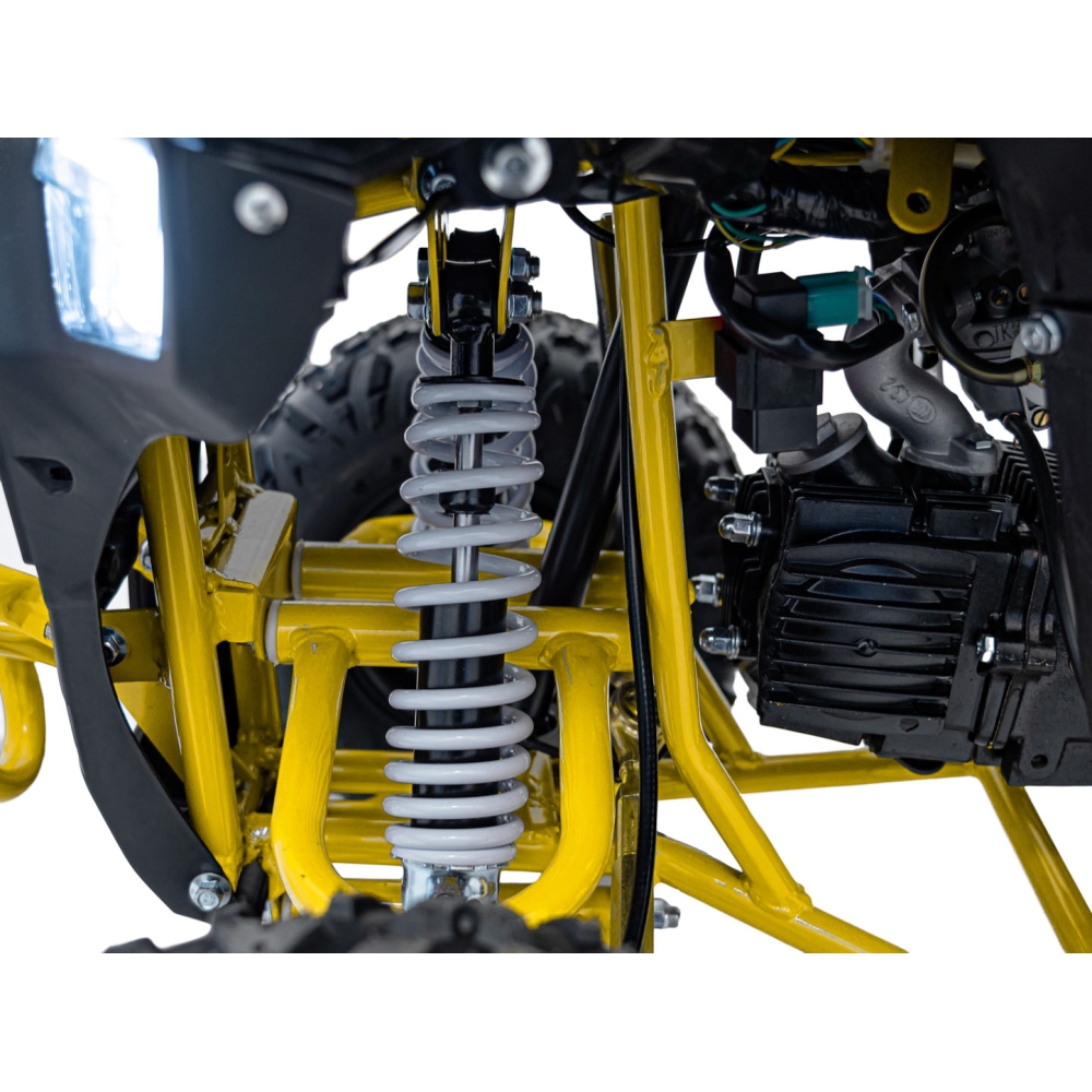 Benzininis keturratis 110CC EXPLORER, Yellow-Elektromobiliai vaikams, Keturračiai ir bagiai-e-vaikas