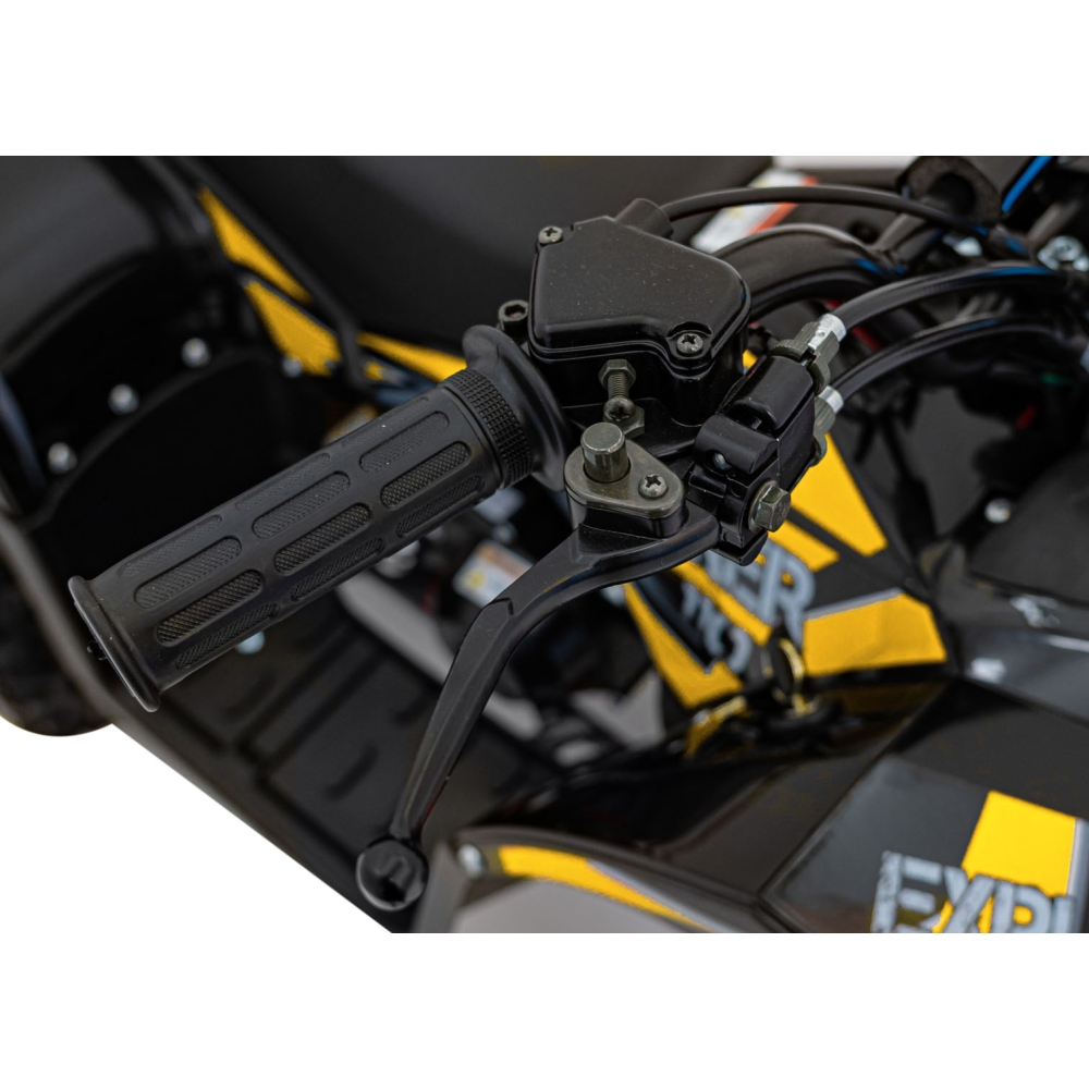 Benzininis keturratis 110CC EXPLORER, Yellow-Elektromobiliai vaikams, Keturračiai ir bagiai-e-vaikas