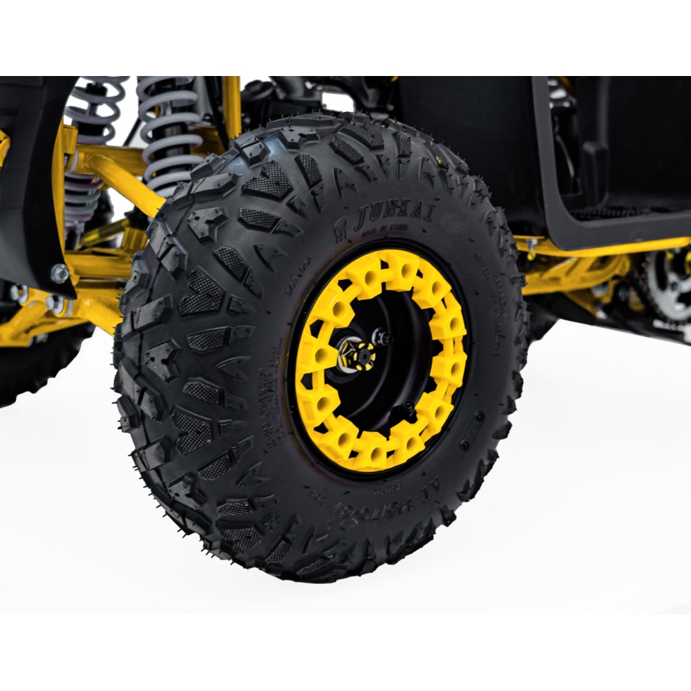 Benzininis keturratis 110CC EXPLORER, Yellow-Elektromobiliai vaikams, Keturračiai ir bagiai-e-vaikas