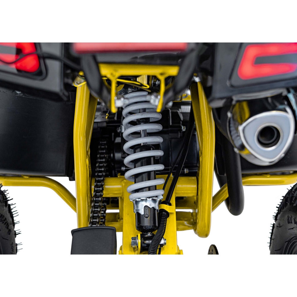 Benzininis keturratis 110CC EXPLORER, Yellow-Elektromobiliai vaikams, Keturračiai ir bagiai-e-vaikas