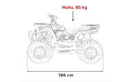 Benzininis keturratis 200CC PRO RIDER, Orange-Elektromobiliai vaikams, Keturračiai ir bagiai-e-vaikas