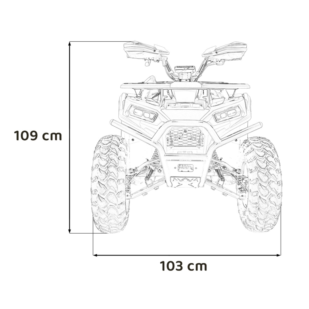 Benzininis keturratis 200CC PRO RIDER, Orange-Elektromobiliai vaikams, Keturračiai ir bagiai-e-vaikas