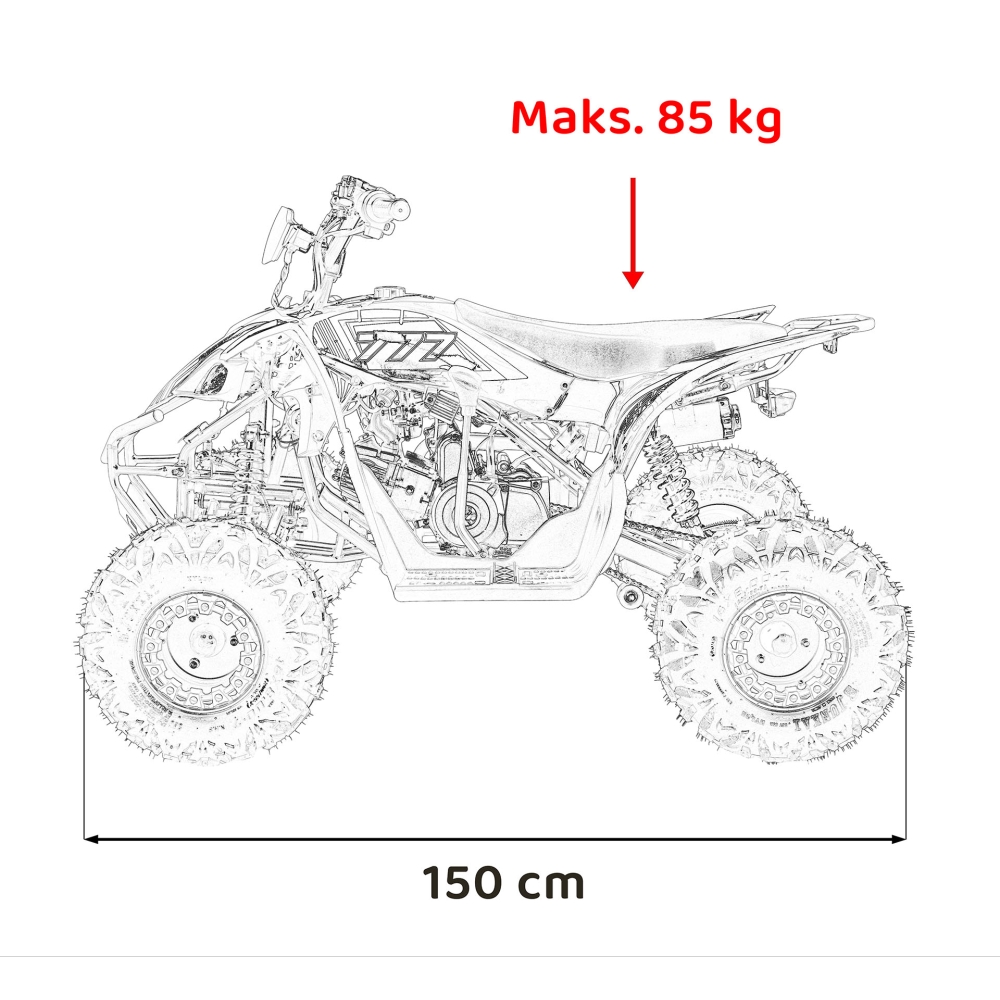 Pojazd Quad Spalinowy DESERT STORM LIFT Niebieski