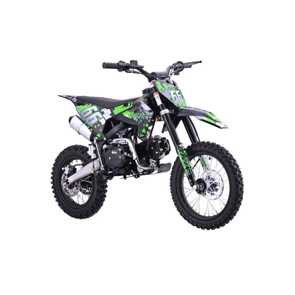 Benzininis motociklas 110CM IMMORTAL, Green-Elektromobiliai vaikams, Motociklai-e-vaikas