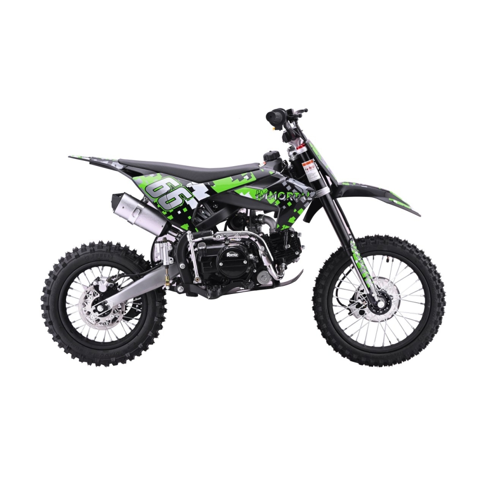 Benzininis motociklas 110CM IMMORTAL, Green-Elektromobiliai vaikams, Motociklai-e-vaikas