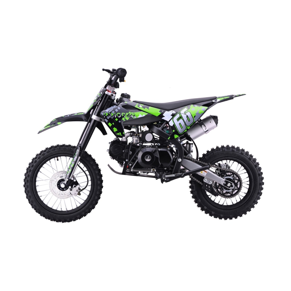 Benzininis motociklas 110CM IMMORTAL, Green-Elektromobiliai vaikams, Motociklai-e-vaikas