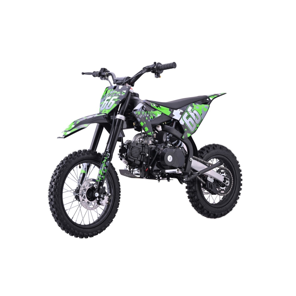 Benzininis motociklas 110CM IMMORTAL, Green-Elektromobiliai vaikams, Motociklai-e-vaikas