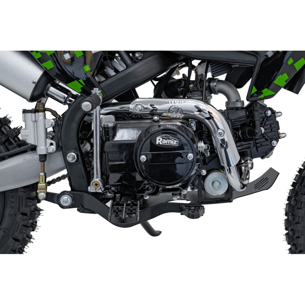 Benzininis motociklas 110CM IMMORTAL, Green-Elektromobiliai vaikams, Motociklai-e-vaikas