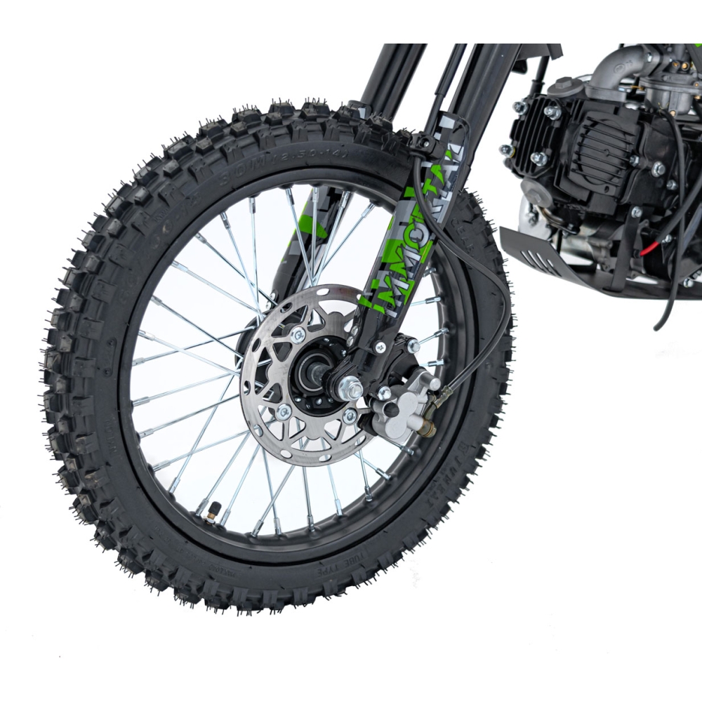 Benzininis motociklas 110CM IMMORTAL, Green-Elektromobiliai vaikams, Motociklai-e-vaikas