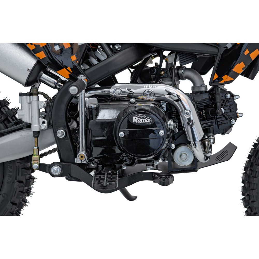 Benzininis motociklas 110CM IMMORTAL, Orange-Elektromobiliai vaikams, Motociklai-e-vaikas