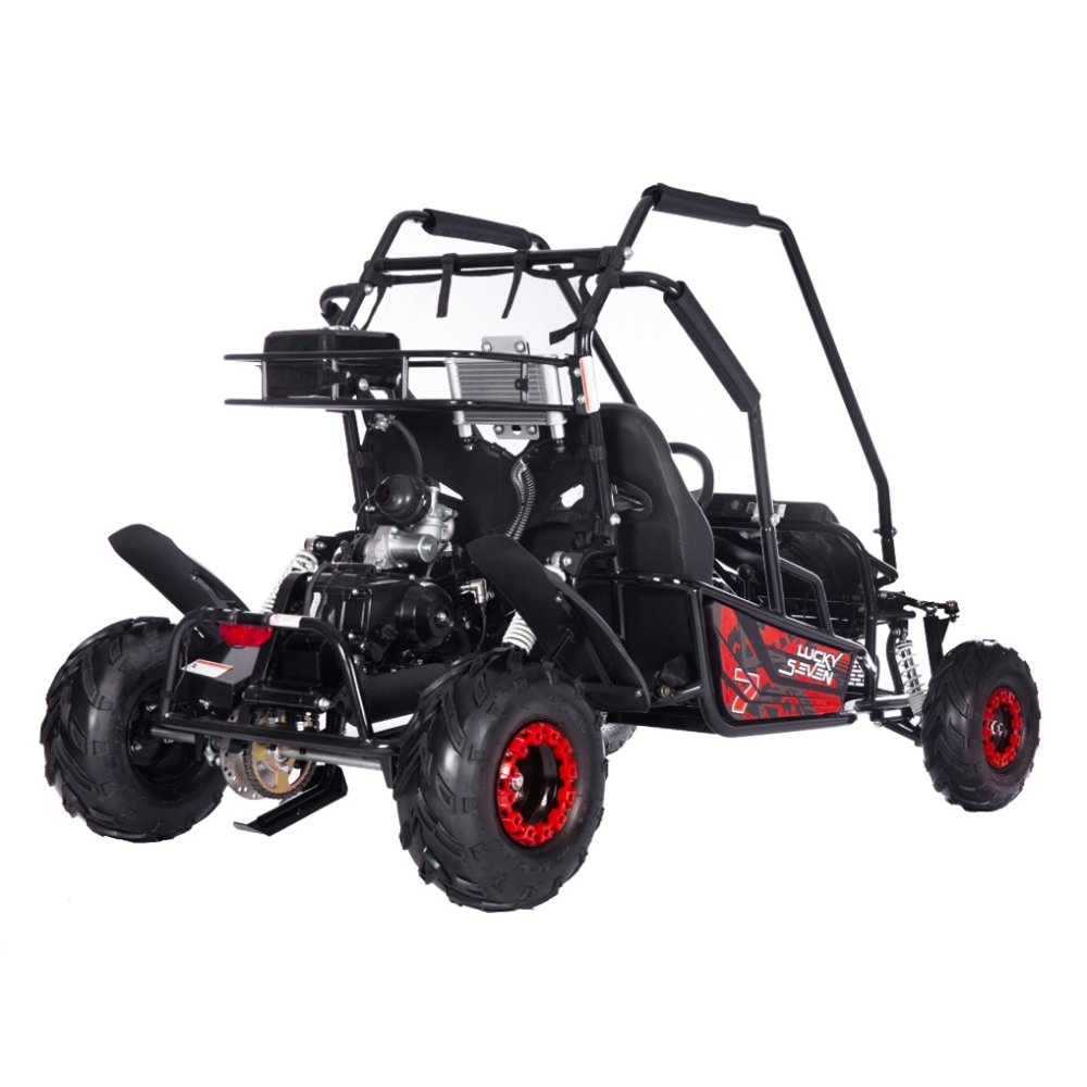 Dvivietis benzininis BUGGY LUCKY SEVEN LIFT, Red-Elektromobiliai vaikams, Keturračiai ir bagiai-e-vaikas