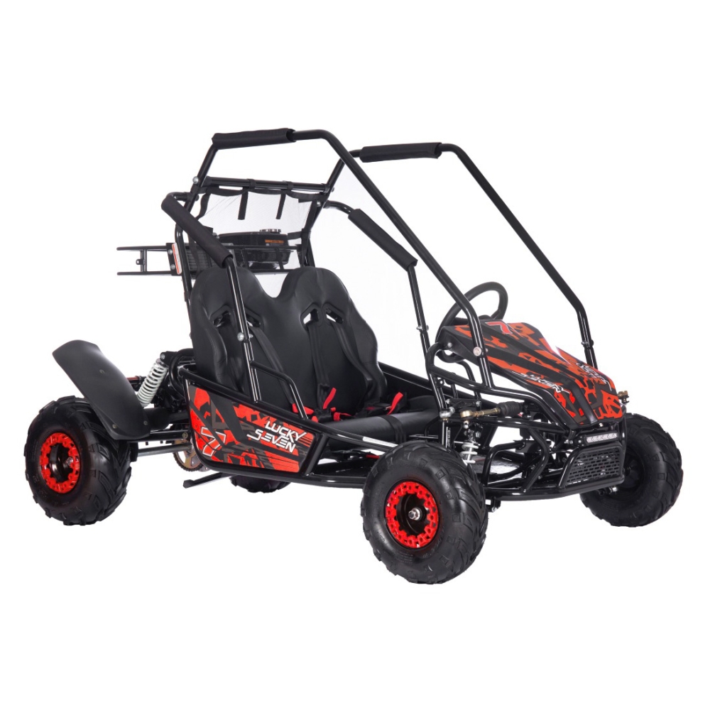 Dvivietis benzininis BUGGY LUCKY SEVEN LIFT, Red-Elektromobiliai vaikams, Keturračiai ir bagiai-e-vaikas
