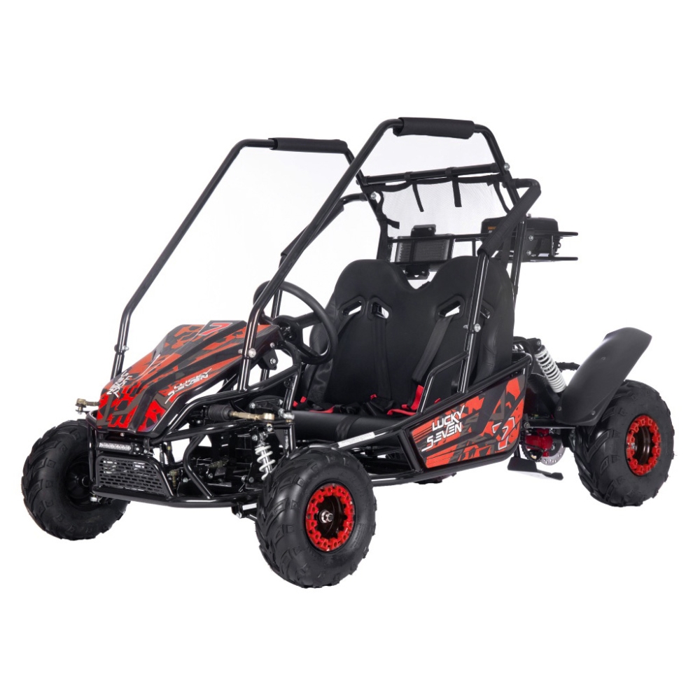 Dvivietis benzininis BUGGY LUCKY SEVEN LIFT, Red-Elektromobiliai vaikams, Keturračiai ir bagiai-e-vaikas